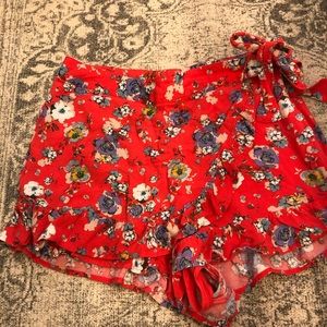 Free people wrap over shorts